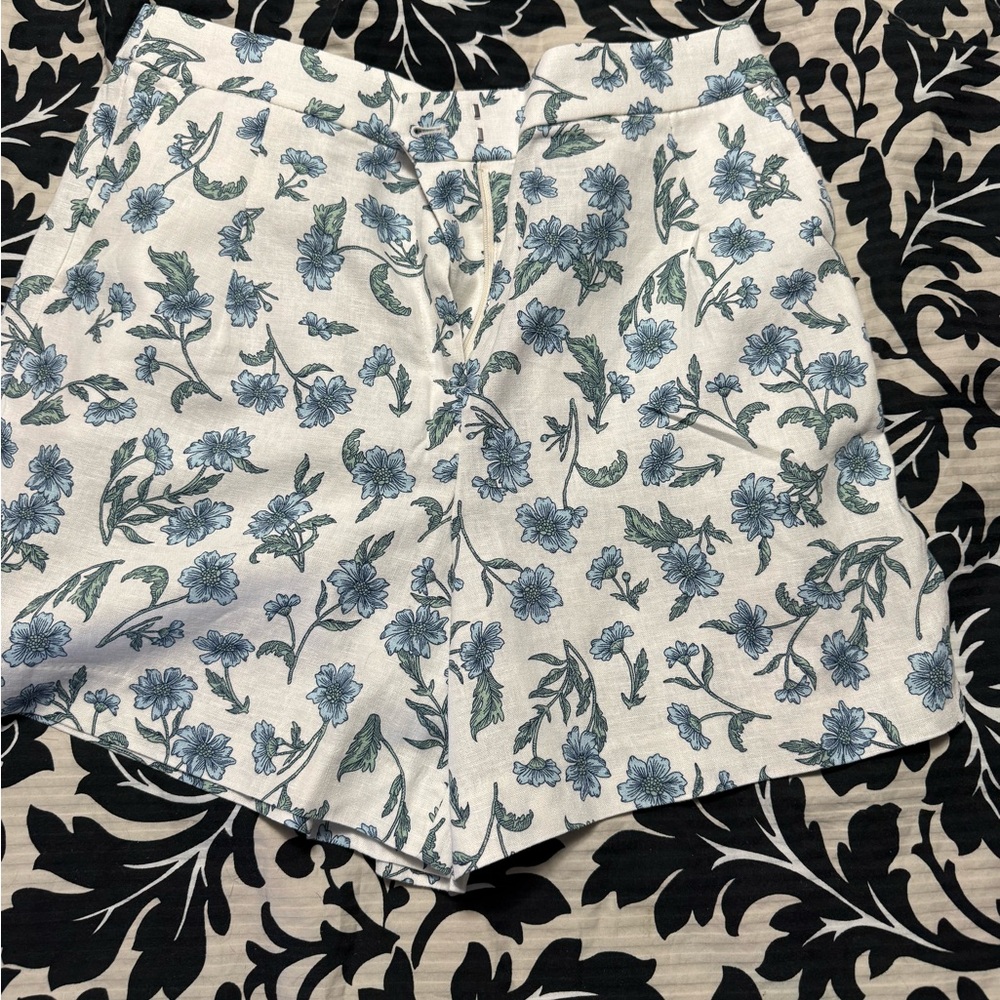 J. Crew Blue Floral Women's Shorts